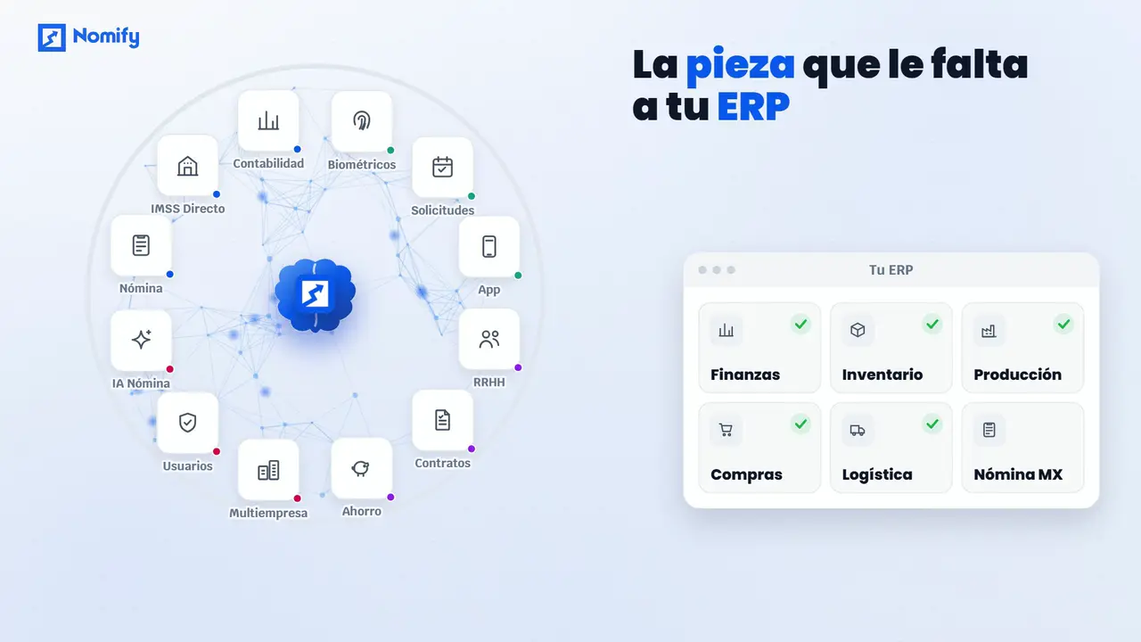 Video de Nomify: la nómina mexicana se conecta a tu ERP sin reemplazarlo